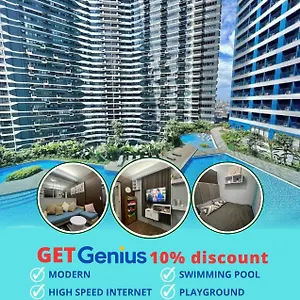 In Air Residences, Makati With Wifi, Netflix, Pool, Mall And Apartment